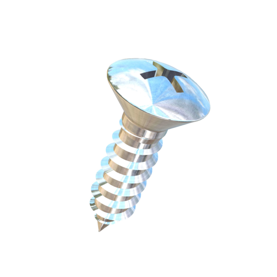 Titanium #10 X 11/16 Oval Head, Phillips Drive, Allied Titanium Sheet Metal Screw