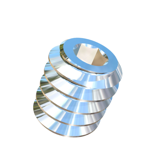Titanium #10-24 X 1/4 inch UNC Allied Titanium Set Screw, Socket Drive with Flat Point and 3A Threads