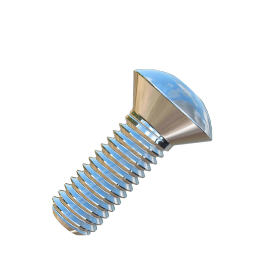 Titanium #12-28 X 5/8 UNF Oval Head Socket Drive Allied Titanium Machine Screw with 3A Threads