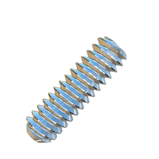Titanium #4-40 X 3/8 inch UNC Allied Titanium Set Screw, Socket Drive with Flat Point and 3A Threads