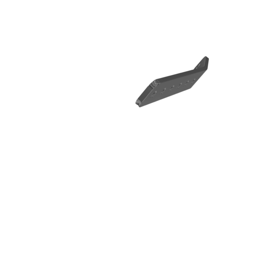 Titanium Allied Titanium Backstay Chainplate for 1986 Erickson 38-200, Grade 5 (Ti-6Al-4V) titanium with mill finish